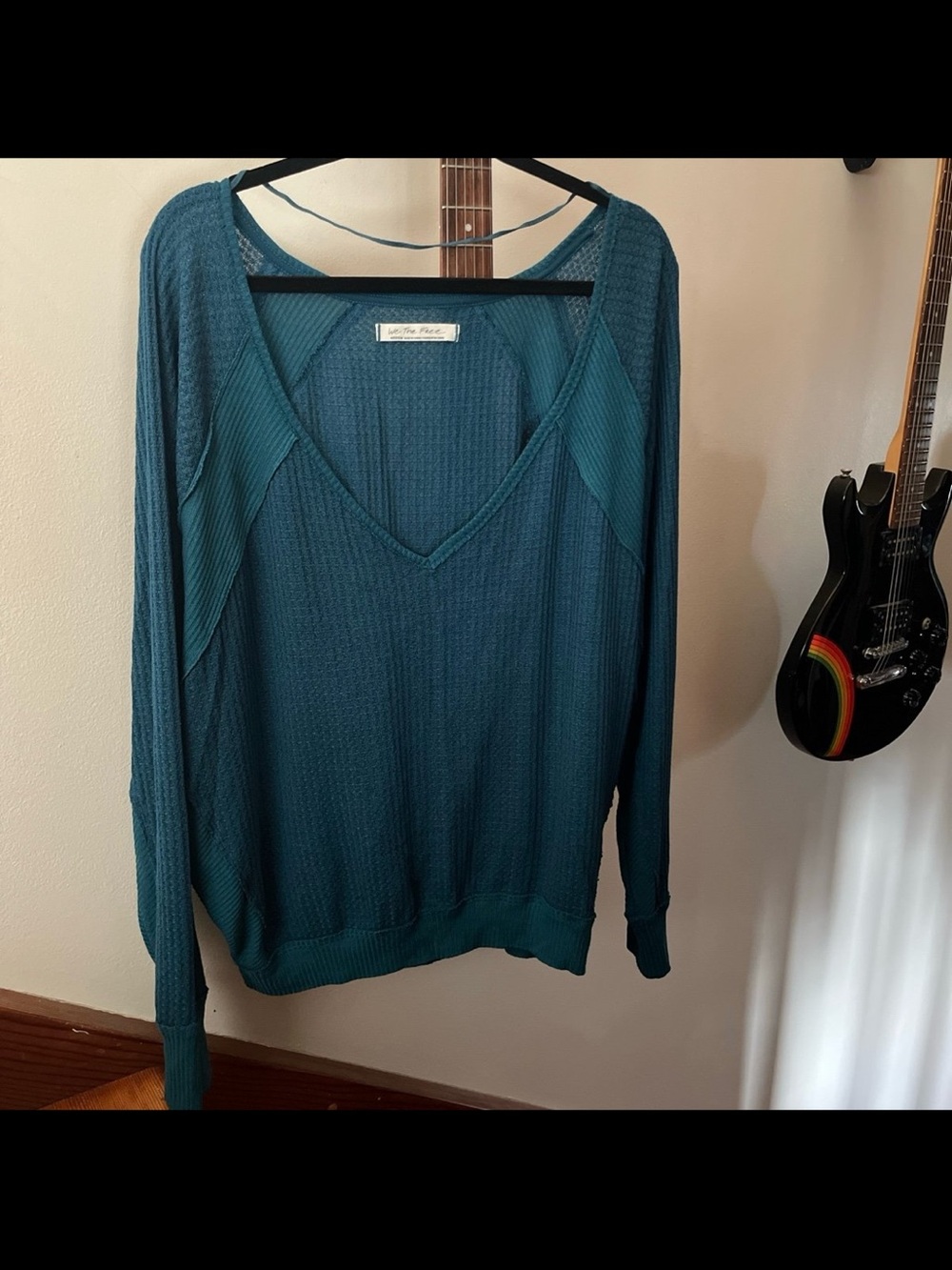 We The Free Teal Knit Pullover